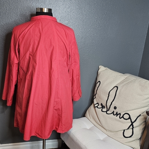Eileen Fisher red jacket size 1X - Picture 3 of 5